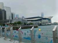都市中的濱海綠洲，灣仔海濱長廊水上運動區。