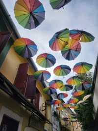 Strolling Through Szentendre's Umbrella Street: A Whimsical Delight 