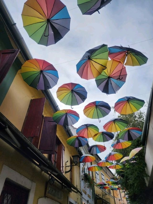 Strolling Through Szentendre's Umbrella Street: A Whimsical Delight 