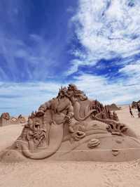 🌊福隆海水浴場｜迪士尼沙雕藝術季也值得一去
