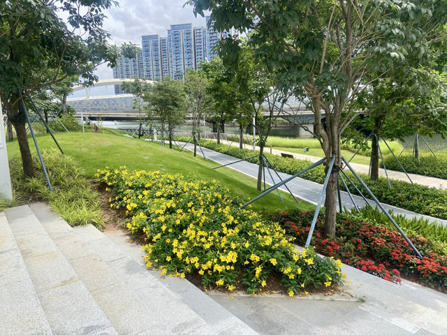 福海河公園🌟繁城市中享受寧靜自然和溜寵美地🏞️🌳