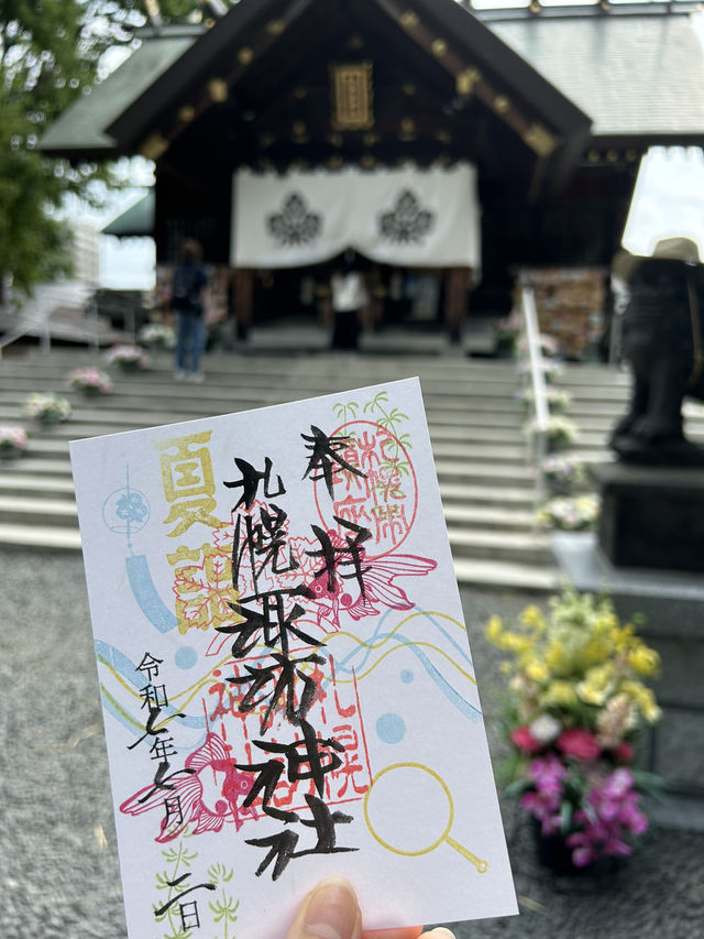 札幌　お花が沢山　写真映え♪札幌諏訪神社