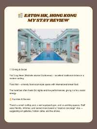 🏨 Eaton HK – Artsy Lifestyle Stay in Kowloon