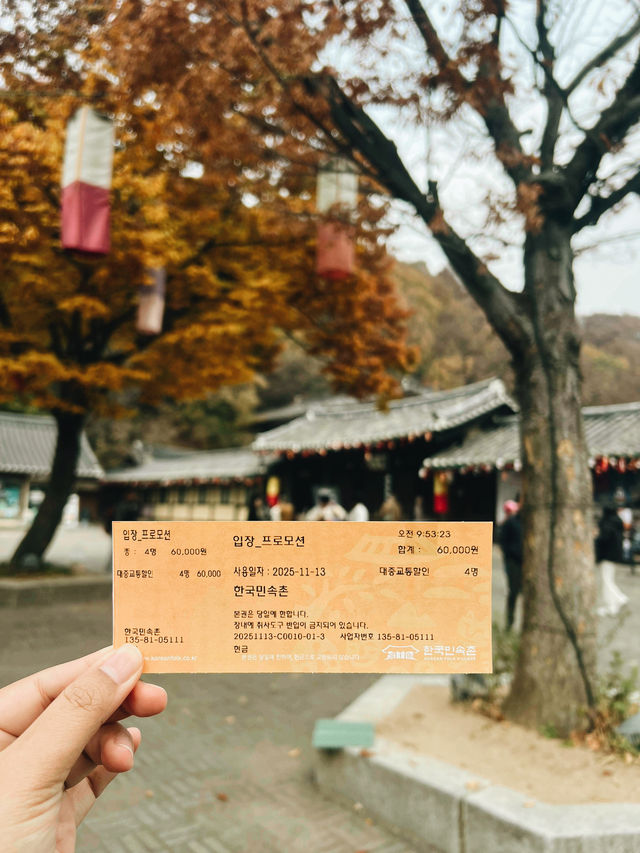Fall for Korean Folk Village 🍂🎭