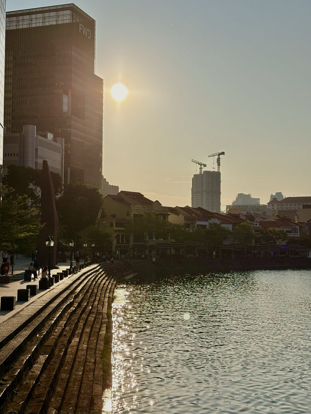 One Sunset, One River, One Cold Beer , One Perfect Singapore Evening