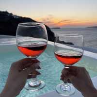 Secluded paradise in Santorini