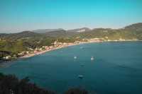 Corfu's Calm Golden Sand Coast: Agios Georgios Beach