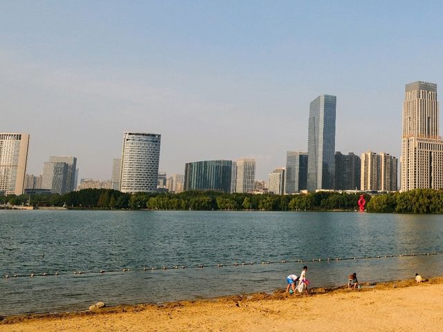 Swan Lake, Hefei Beach Edition 🦢🌅