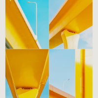 Blue Sky & Yellow Frame