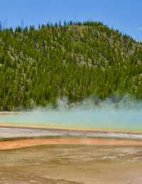 Check-in at the natural wonder of the world - Yellowstone's Thumb Geyser.