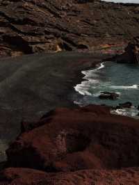 西班牙異世界Lanzarote火山和海相愛的地方