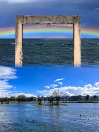 我也遇到了洱海之門的彩虹