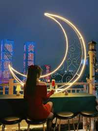 美絕了‼️俯瞰江門夜景小眾露天高空清吧🌃