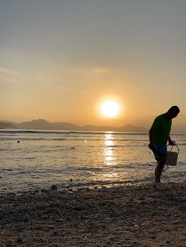 三亚過年親子旅遊趕海地總結 撿海星