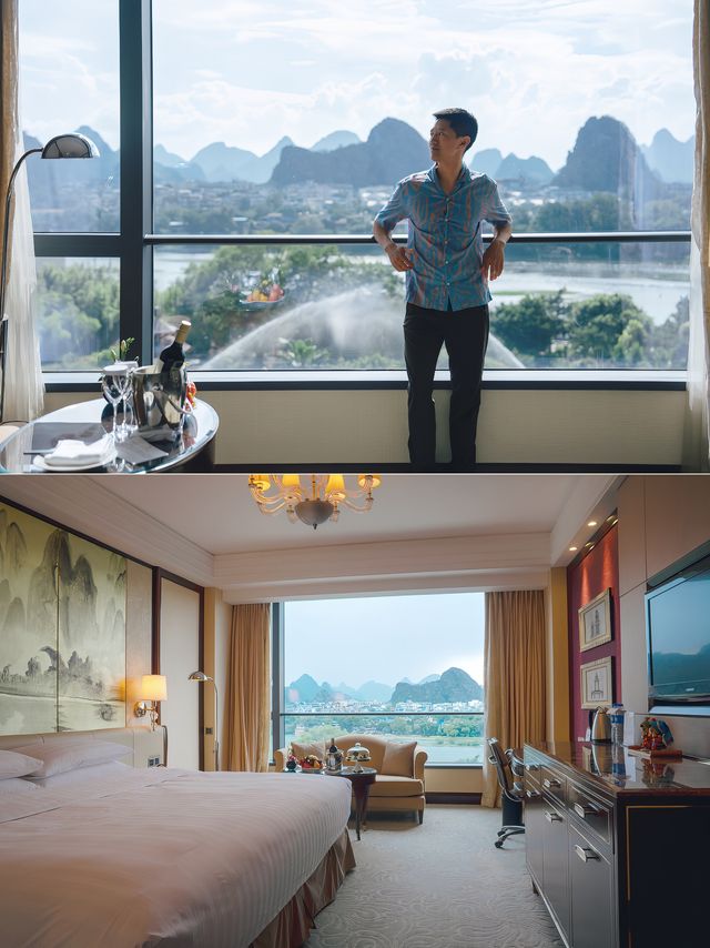 Exquisite family vacation hotel on the banks of the Li River, enjoy the landscape painting without stepping out.