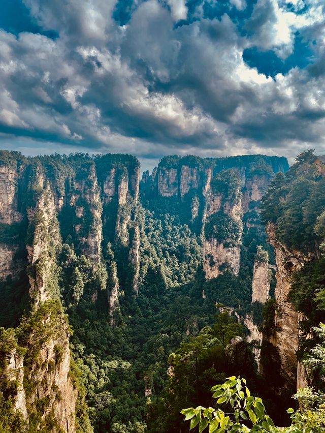 Rising like silent sentinels from the mist, the stone pillars of Zhangjiajie stand timeless and sere