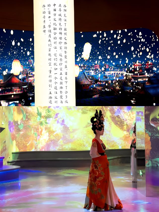洛陽新興打卡景點大河薈,尋覓洛神賦的足跡。