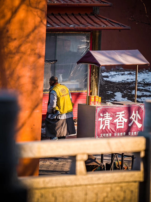 遼寧遼陽廣佑寺美麗景區。