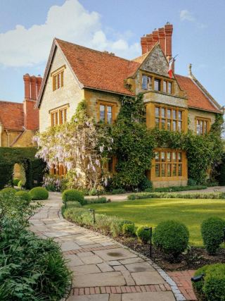 In the UK I found an old castle that looked like "Beauty and the Beast".