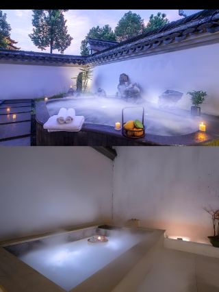 Private hot spring baths in every room! This hot spring hotel is amazing!