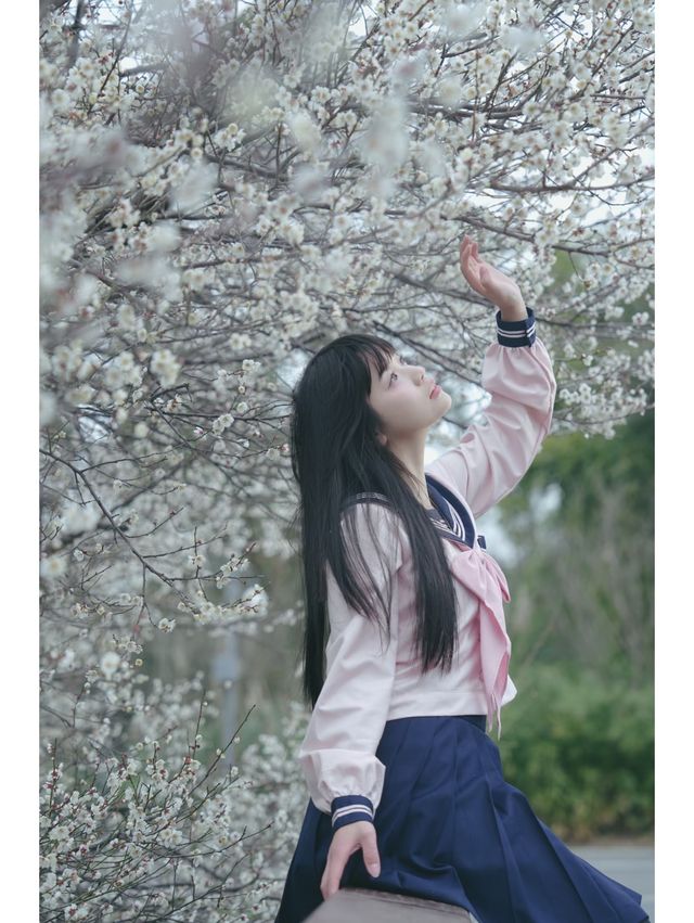 成都春日限定｜白梅花與JK少女，美得犯規！