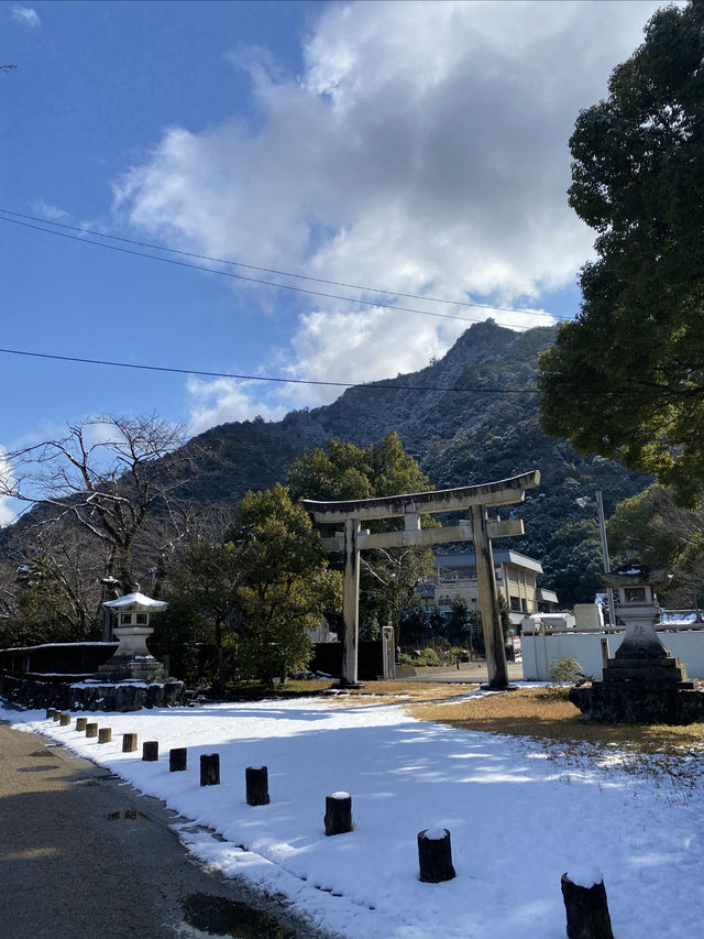 大雪紛飛金華山