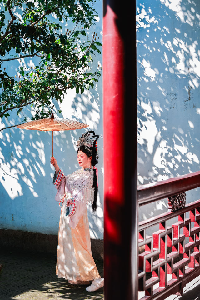 三月耦園打卡玉蘭花
