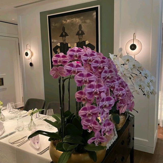 a beautiful dining experience. 