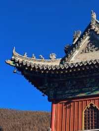 五台山淡季晚霞與1080級台階的挑戰