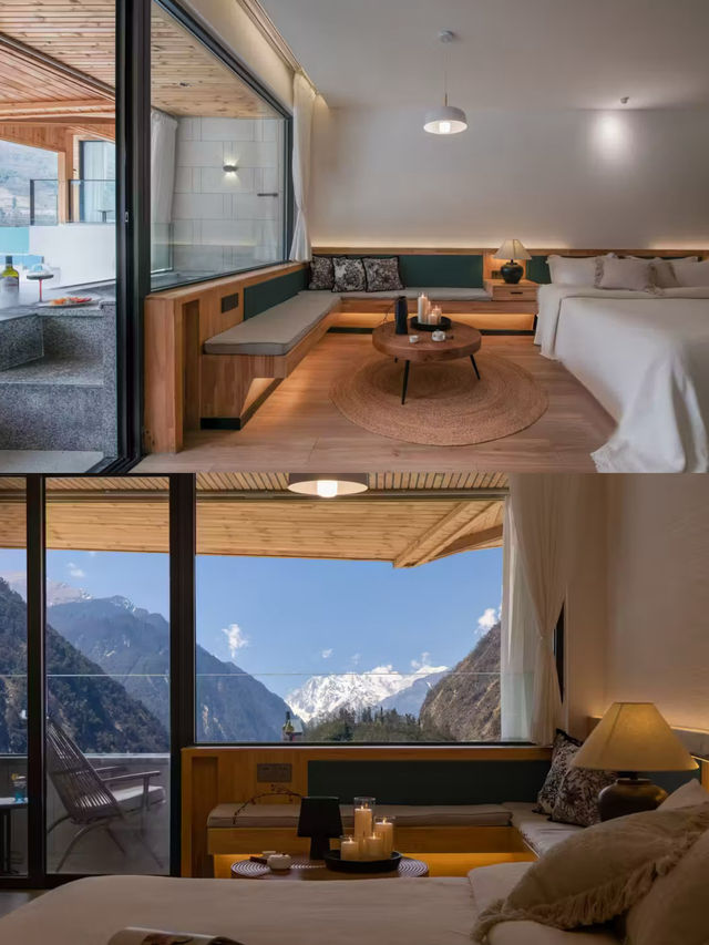 海螺溝冬季封神！90%機率看日照金山+私湯民宿