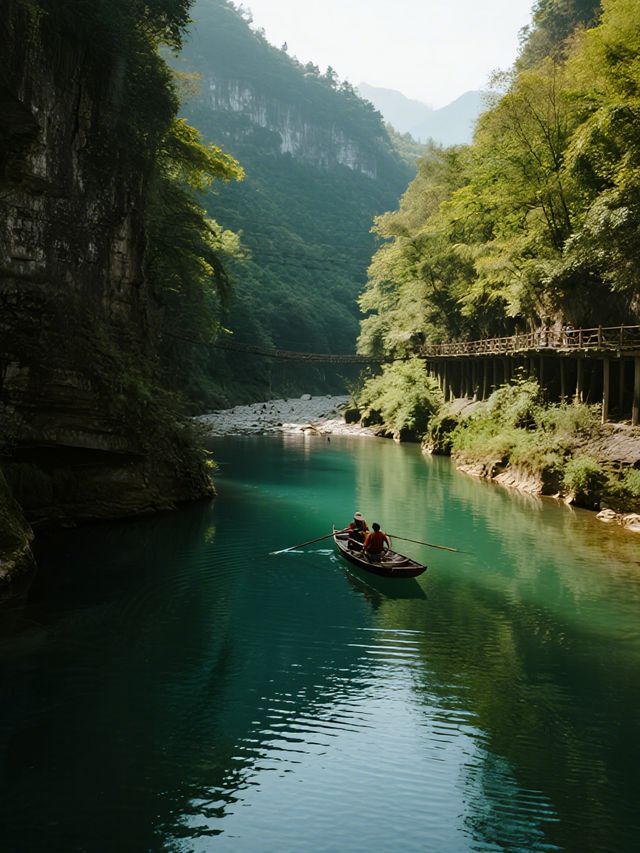 恩施屏山親子攻略帶娃打卡懸浮船仙境