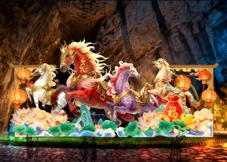 텅룽동 신춘 등회, 설날부터 5월 1일까지 흥겹게 시작