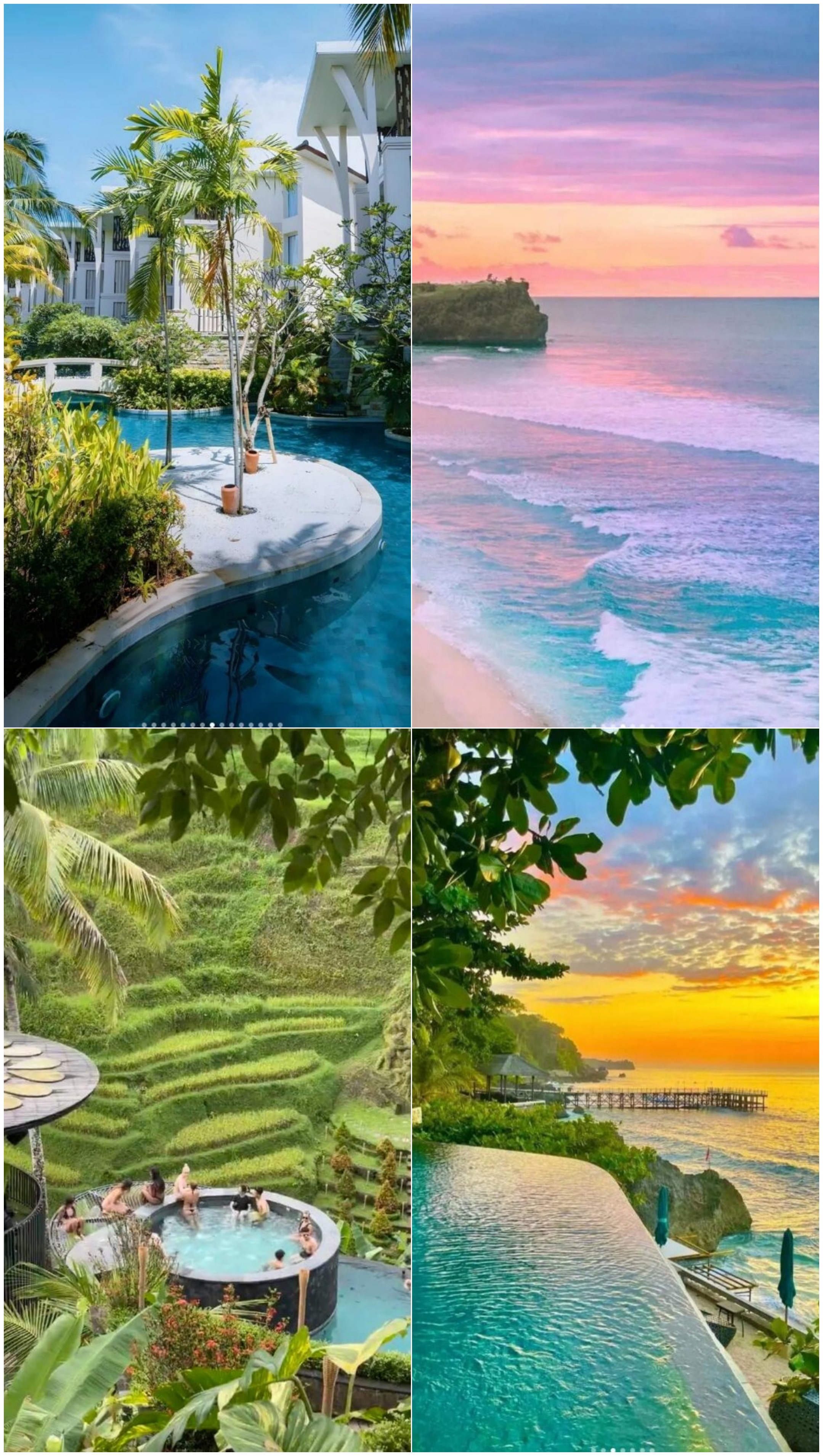 Baru saja kembali dari Bali, pulau di bulan Maret benar-benar indah sampai tak bisa berkata-kata! 🌴 Bali di akhir musim hujan pengunjungnya sedikit, harga lebih terjangkau, tapi kalau tidak membuat rencana dengan baik bisa kena jebakan. Saya sudah susun panduan khusus bulan Maret ini dengan susah payah, teman-teman langsung saja tiru ya!
🌿 Rekomendasi tempat wisata: Pemandangan eksklusif musim hujan
Bulan Maret adalah akhir musim hujan, sering hujan deras di sore hari tapi cepat datang dan cepat pergi, pagi hari sinar matahari sangat cerah! Sawah terasering di Ubud hijau berkilau, terasering Tegallalang bertingkat-tingkat seperti kue matcha, sangat cocok untuk foto! Air laut di tebing Angel’s Billabong di Pulau Penida biru tak nyata, tapi jalannya sangat sulit, pakai sepatu anti selip! Pura Tanah Lot harus dikunjungi saat air surut, bisa berjalan sampai dekat pura, sangat mengagumkan. Pura Uluwatu untuk melihat matahari terbenam + pertunjukan tari Kecak, ingat jaga kacamata dan topi, monyetnya sangat agresif!
📸 Spot foto dan check-in: Mesin pengumpul like di media sosial
Antrian di Pura Lempuyang sampai 2 jam, foto cuma 2 menit, tapi pantulan gunung berapi memang sangat magis! Disarankan memakai gaun panjang warna cerah. Ayunan di Ubud pilih yang sedang tingginya, gaun yang berkibar saat ayunan sangat keren hasil fotonya. Kolam ikan koi di Tirta Gangga, duduk di tangga batu dengan gaun warna terang, hasil fotonya seperti karya seni. Saat matahari terbenam di Pantai Jimbaran, langit berubah warna pink ungu, latar belakang warung seafood bakar sangat berkesan!
🍖 Rekomendasi kuliner: Radar pecinta makanan aktif
Warung Chef Bagus dengan iga babi bakar rasa manis pedas yang meresap, per orang sekitar 100+ RMB kenyang banget! Makanan bebek kotor harus ke restoran di pinggir sawah Ubud, bebeknya renyah di luar dan lembut di dalam. Di Jimbaran pilih warung seafood bakar yang di dalam, lobster dan udang segar langsung dimasak, makan sambil melihat matahari terbenam sangat romantis~ Es krim kelapa di Tukies wajib coba setiap hari, 50 ribu rupiah per porsi besar!
🏨 Panduan penginapan: Pilih area yang tepat, kebahagiaan berlipat ganda
Ubud cocok untuk yang suka penyembuhan alami, vila di hutan dengan suara hujan sangat menenangkan. Seminyak cocok untuk yang suka jalan-jalan dan foto, banyak hotel butik, keluar langsung ke toko hits. Jimbaran tempat terbaik untuk melihat matahari terbenam, tapi pantainya biasa saja. Kawasan hotel Nusa Dua privat dan cocok untuk santai total. Harga hotel di bulan Maret lebih ramah dibanding musim puncak, saya pesan homestay di Ubud dengan kolam renang pribadi hanya 600+ ribu per malam di Trip.com!
🚗 Transportasi: Bali tidak ada MRT!
Tempat wisata tersebar, harus sewa mobil, 10 jam sekitar 350k-450k rupiah (sekitar 170-220 yuan), pesan dulu di Trip.com. Untuk jarak dekat pakai Grab, tarif awal 15k. Motor 80k per hari tapi kondisi jalan rumit, tidak disarankan untuk pemula. ⚠️ Catatan: 19 Maret adalah Hari Nyepi, seluruh pulau diam dan bandara tutup, jangan jadwalkan masuk atau keluar hari itu!
💡 Tips wisata
· Masuk pura harus pakai sarung, bisa pinjam gratis di pintu masuk
· Minum air kemasan sepanjang waktu, juga pakai untuk sikat gigi! Cegah “Bali belly”
· Pakai sunscreen SPF50+ minimal, kombinasi fisik dan kimia
· Tukar uang di tempat resmi, hati-hati jebakan kurs di jalanan
· Monyet suka mencuri barang, pegang kacamata dan ponsel dengan erat
😤 Pengalaman kurang menyenangkan: Transportasi di Bali benar-benar buruk sampai bikin kesal! Jalan sempit + banyak motor + macet kapan saja, perjalanan setengah jam bisa sampai 2 jam, sopir sewa mobil juga suka menawarkan tempat belanja, mental siap-siap meledak.
Saya di Bali selama 7 hari, momen favorit adalah suatu hari setelah hujan tiba-tiba cerah, di kafe Ubud melihat sawah terasering muncul pelangi ganda 🌈. Juga mengalami sopir muter-muter, restoran dengan dua menu yang membingungkan, tapi secara keseluruhan perjalanan sangat menyembuhkan. Kalau ke Bali bulan Maret ingat bawa payung dan jaket tipis, hujan sore datang tiba-tiba, malam agak dingin.
Teman-teman ada pertanyaan lain? Atau punya rekomendasi tempat tersembunyi yang lebih bagus? Jumpa di kolom komentar ya~👇
