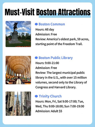 Boston Must-Visit Attractions List
