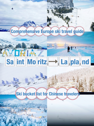 Luxury ski resorts in St. Moritz and stunning snowscapes in the Dolomites
