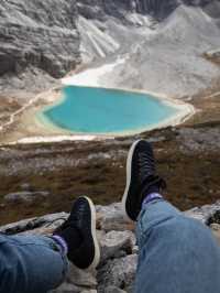 The famous hike to the milk lake in Yading