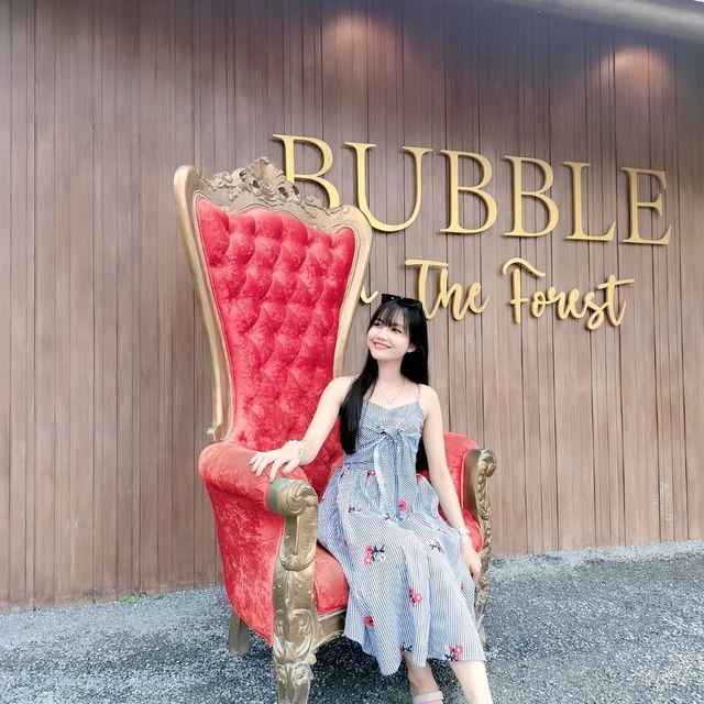 คาเฟ่ย่านศาลายา BUBBLE IN THE FOREST 🍹🍰