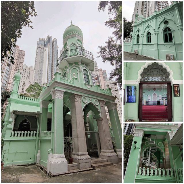 隱藏在鬧市的薄荷綠色清真寺🕌