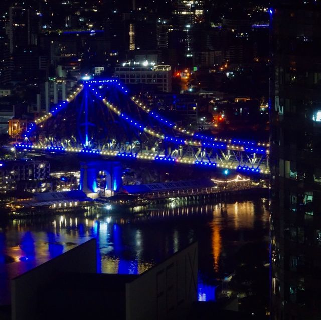 Story Bridge故事橋 在夜晚和清晨的不同樣貌