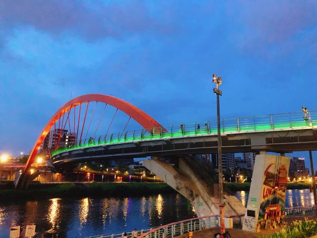 台北｜🌈約會散步運動好去處📍 Rainbow Bridge 彩虹橋