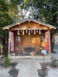 【小金井神社/東京都】緑生い茂る境内に石臼塚と弓道場