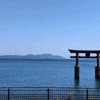 Biwa lake in Shiga, Japan