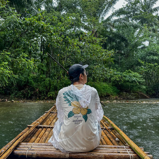 เที่ยวหน้าฝน ที่พังงา 🌧️ ล่องแพไม้ไผ่วังเคียงคู่ 
