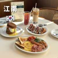 【韓国旅行🇰🇷/ソウル】おしゃれエリア・江南で優雅なブランチ⛅️