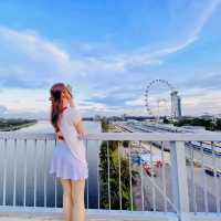 Iconic view of Marina Bay in Singapore 