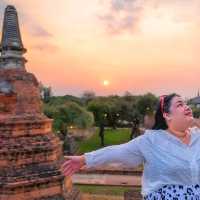 จุดชมพระอาทิตย์ พระปรางค์ วัดราชฯ อยุธยา 