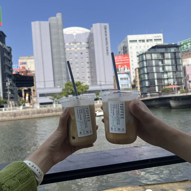 후쿠오카 나카스강뷰 숨겨진 커피맛집 
