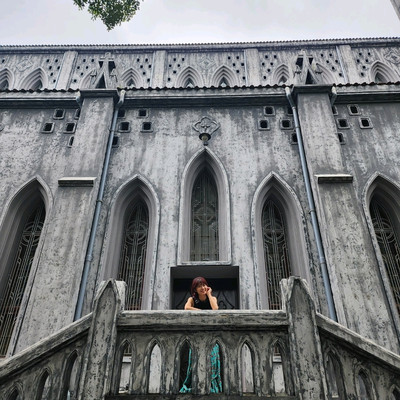 原画　油絵　ハノイ大教会 原画 油絵 ハノイ大教会 - メルカリ