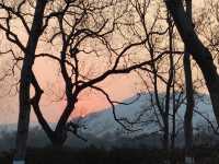 Sunset around West lake, Hangzhou