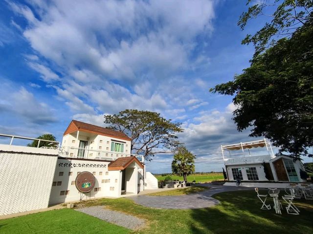 พามานั่งชิล บรรยากาศโรแมนติก กลางทุ่งนาสิงห์บุรี